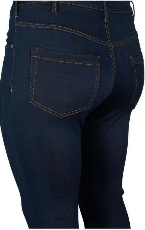 Zizzi high waist slim fit jeans AMY dark blue denim - Foto 3
