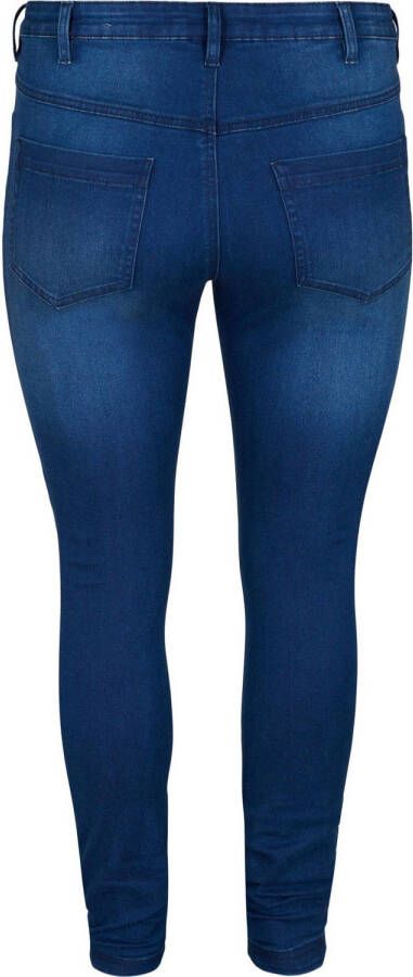 Zizzi high waist slim fit jeans AMY dark blue denim - Foto 2