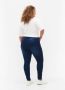 Zizzi high waist slim fit jeans AMY dark blue denim - Thumbnail 3