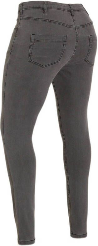 Zizzi high waist slim fit jeans Amy grey denim