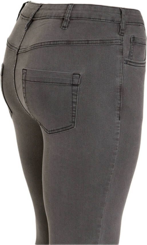 Zizzi high waist slim fit jeans Amy grey denim