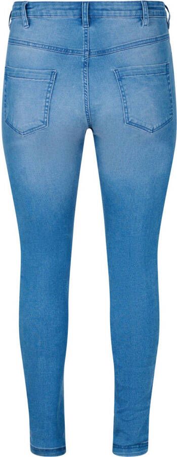 Zizzi high waist slim fit jeans EMILY light blue denim