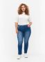 Zizzi high waist slim fit jeans EMILY light blue denim - Thumbnail 3