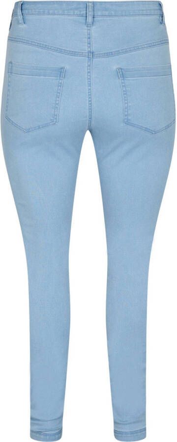 Zizzi high waist slim fit jeans AMY light blue denim