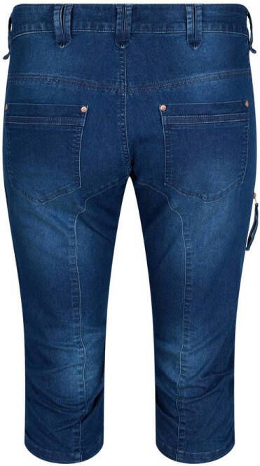 Zizzi jeans capri dark blue denim