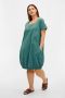 Zizzi korte jurk met elastische boord JEASY groen - Thumbnail 2