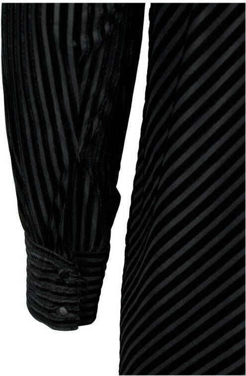 Zizzi velours A-lijn jurk met textuur zwart