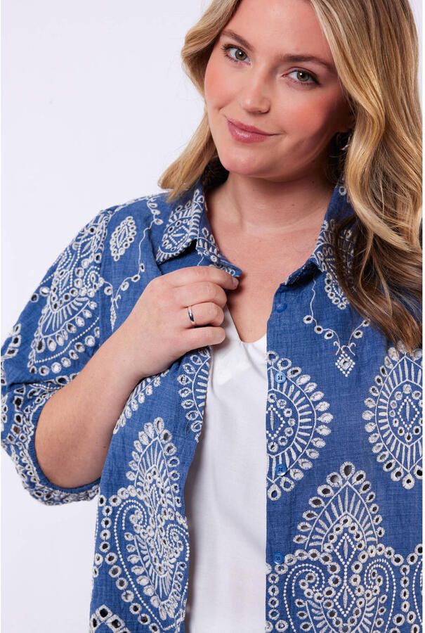 Exxcellent blouse blauw - Foto 3