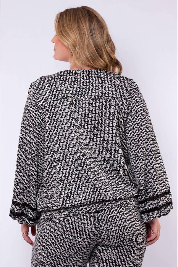 Exxcellent blouse zwart - Foto 3