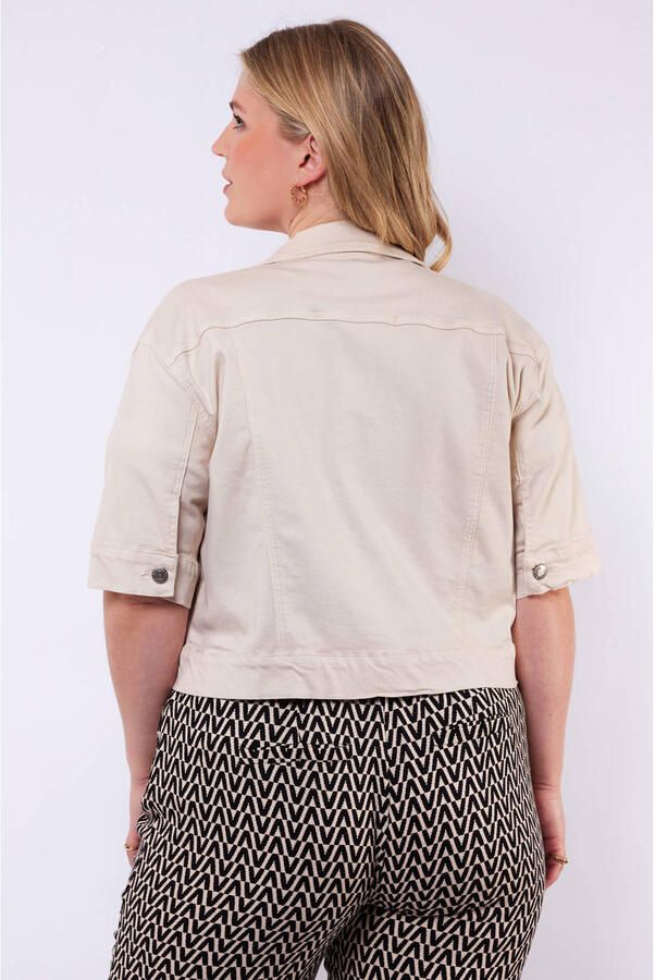 Exxcellent denim spijkerjas beige - Foto 3