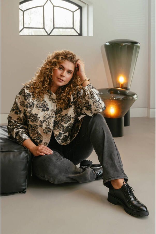 Exxcellent gebloemde jacket Plus Size meerkleurig - Foto 3
