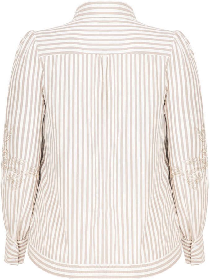 Exxcellent gestreepte blouse met borduursels Plus Size meerkleurig - Foto 2