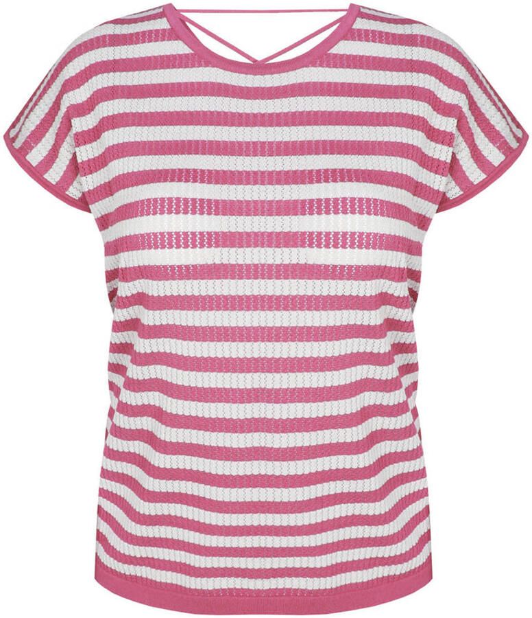 Exxcellent gestreepte top rood - Foto 2