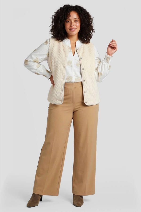 Exxcellent gilet Plus Size zand