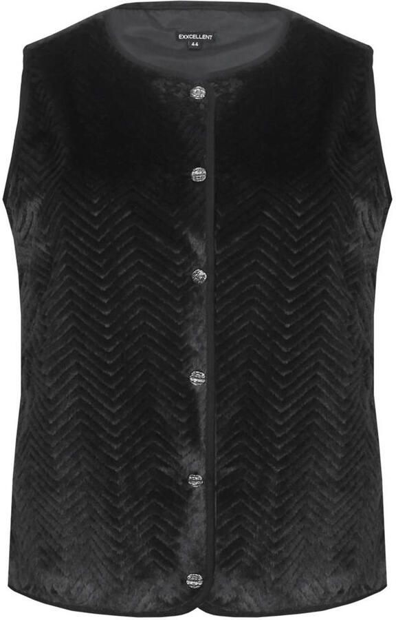 Exxcellent gilet Plus Size zwart