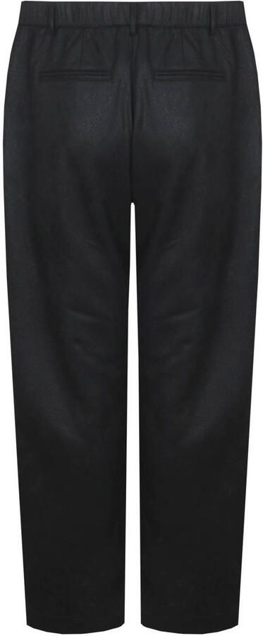 Exxcellent high waist straight leg pantalon Plus Size zwart