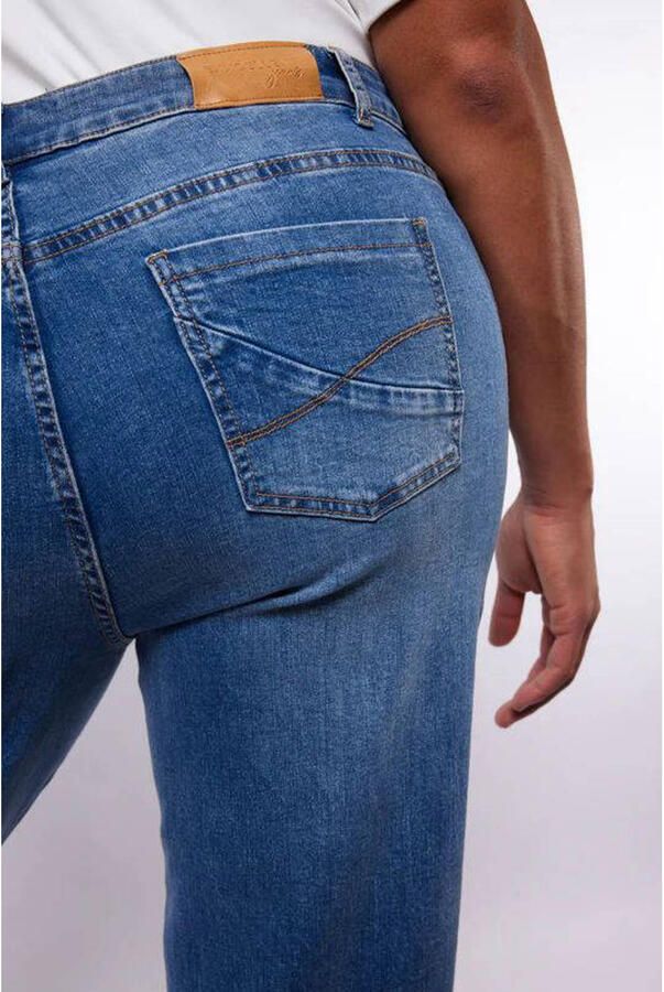 Exxcellent high waist wide leg jeans medium blue denim - Foto 2
