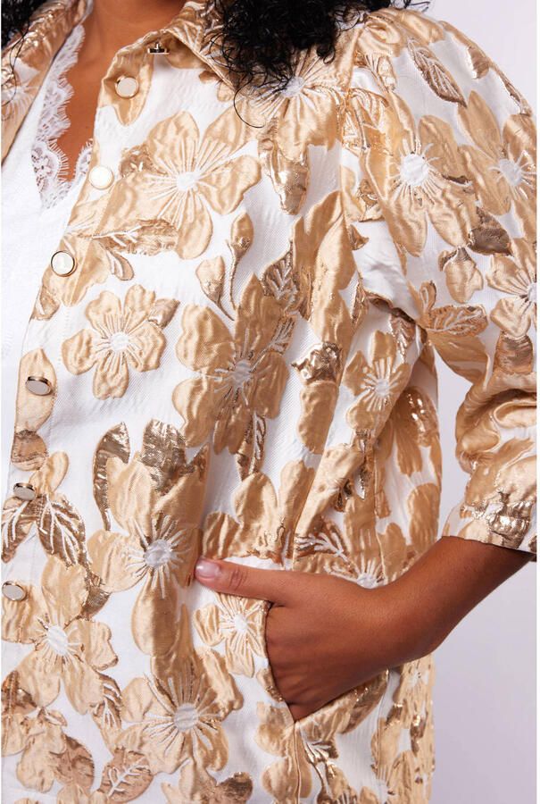 Exxcellent jasje met lurex goud - Foto 2