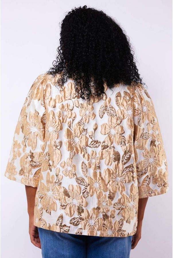 Exxcellent jasje met lurex goud - Foto 3