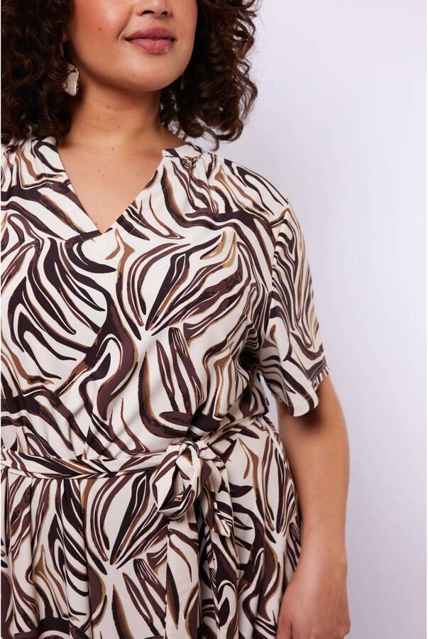 Exxcellent midi jurk beige - Foto 2
