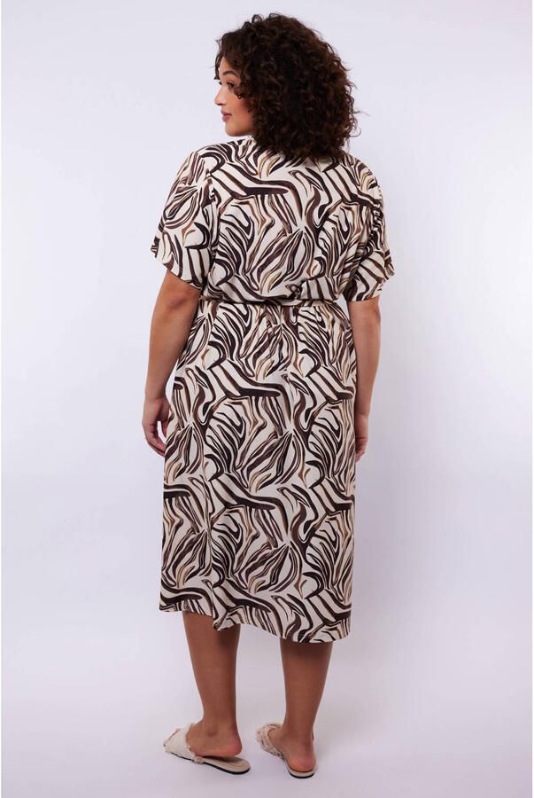 Exxcellent midi jurk beige - Foto 3