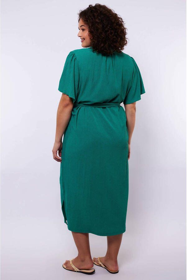 Exxcellent midi jurk groen - Foto 3