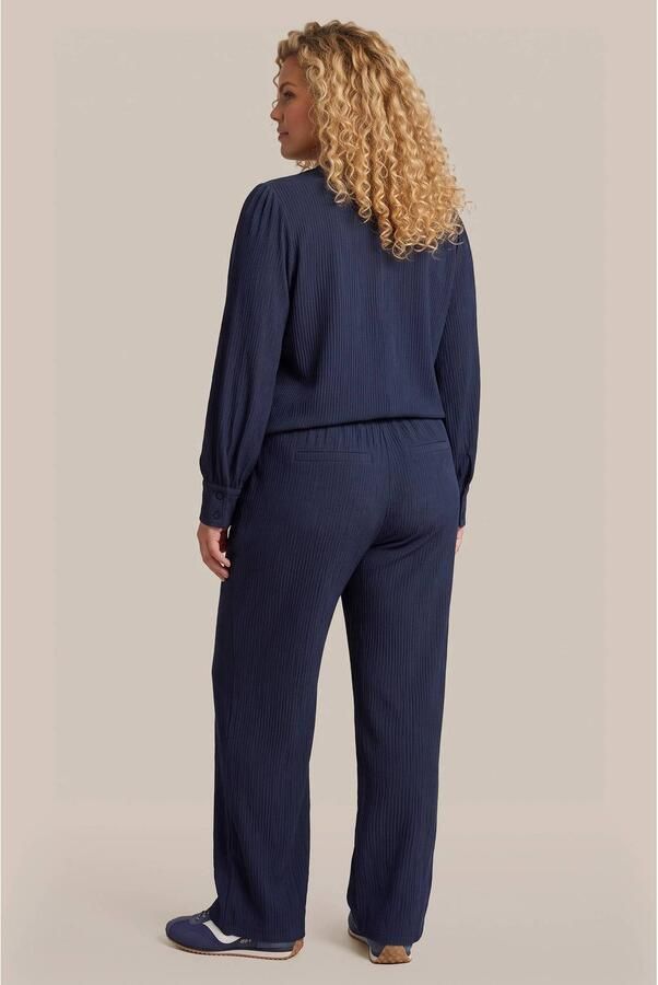 Exxcellent Plus Size straight leg broek donkerblauw - Foto 3