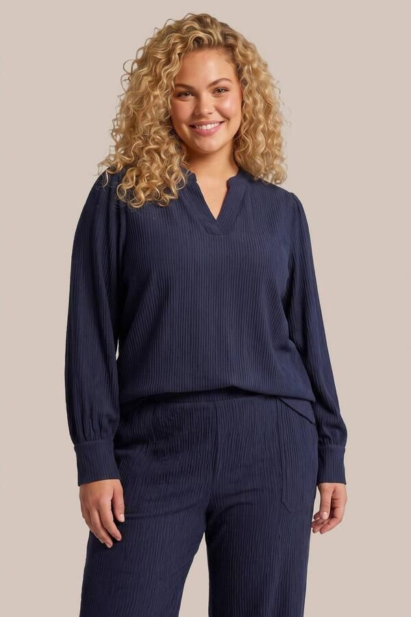Exxcellent Plus Size top donkerblauw