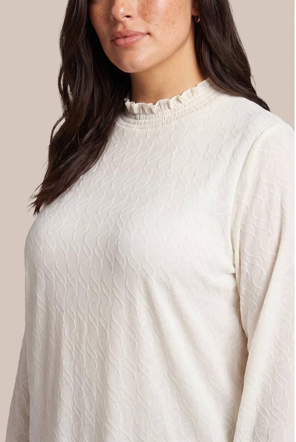 Exxcellent Plus Size top ecru - Foto 2