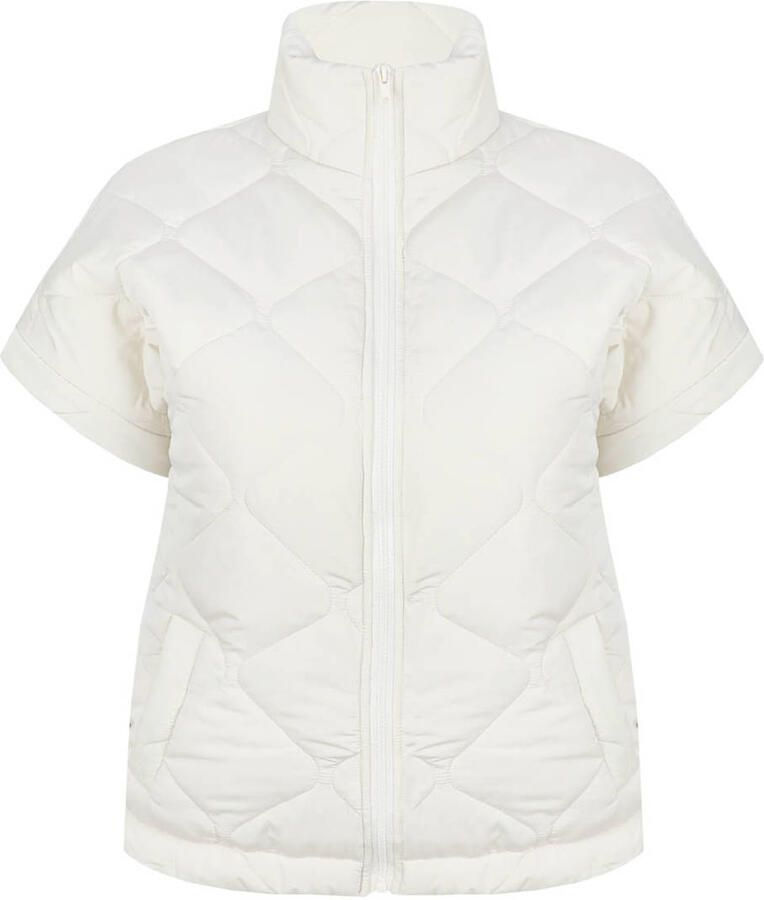 Exxcellent quilted bodywarmer Plus Size zand