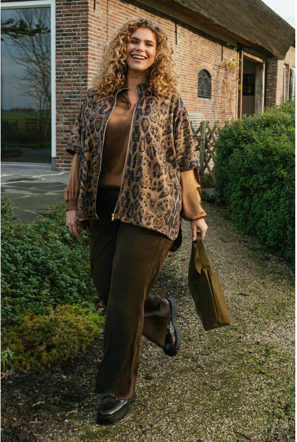 Exxcellent straight leg pantalon Plus Size bruin - Foto 2