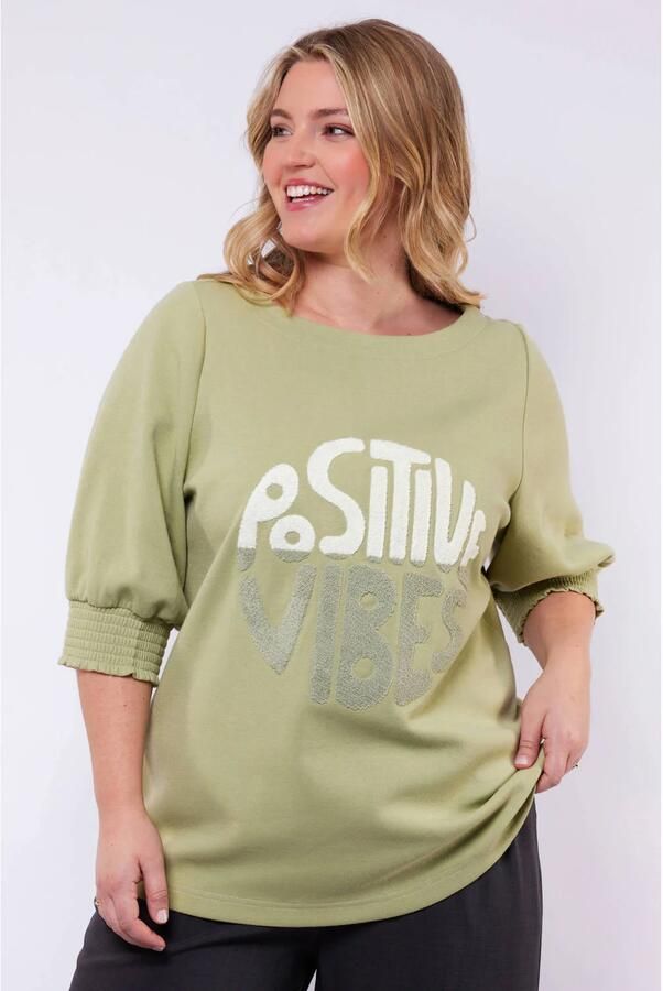 Exxcellent sweater lichtgroen