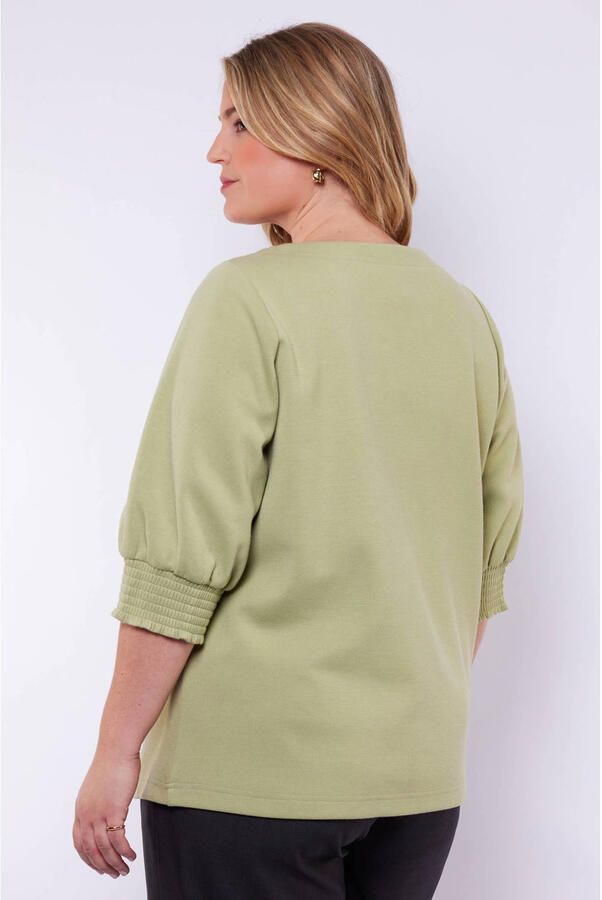 Exxcellent sweater lichtgroen - Foto 3