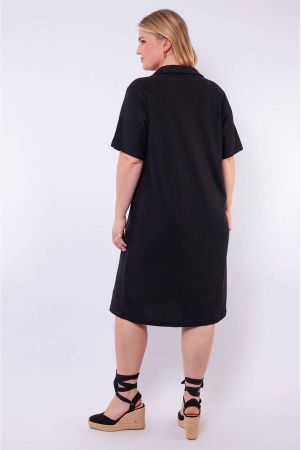 Exxcellent t-shirtjurk midi jurk zwart - Foto 2