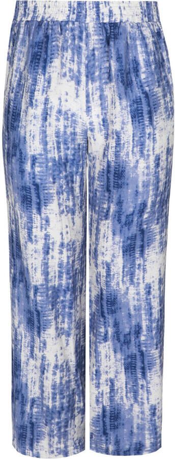 Exxcellent wide leg high waist casual broek blauw - Foto 3