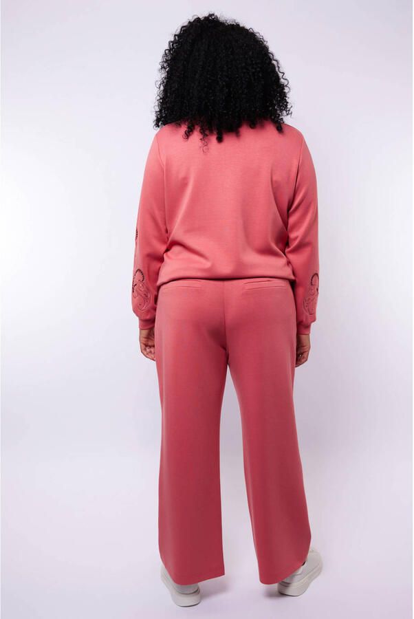 Exxcellent wide leg regular waist broek ecru - Foto 3