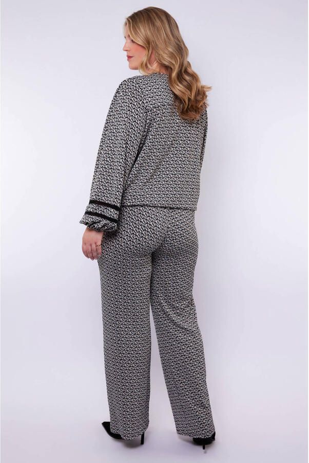 Exxcellent wide leg regular waist broek zwart - Foto 3