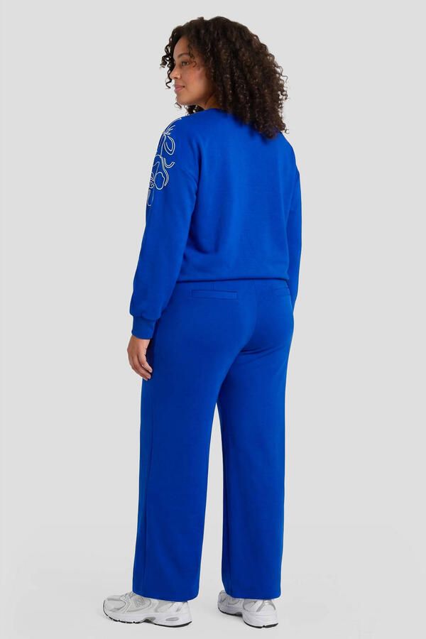 Exxcellent wide leg sweatpant Plus Size blauw - Foto 3