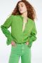 Fabienne Chapot blouse Clarissa blouse met broderie groen - Thumbnail 1