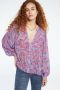 Fabienne Chapot blouse Hollie met all over print paars roze blauw - Thumbnail 2