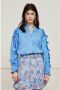 Fabienne Chapot blouse Josefin Leo met borduursels blauw - Thumbnail 5