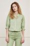 Fabienne Chapot blouse Meggie met borduursels lichtgroen - Thumbnail 2