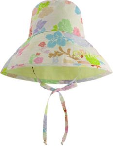 Fabienne Chapot bucket hat Hera met bloemenprint groen lila