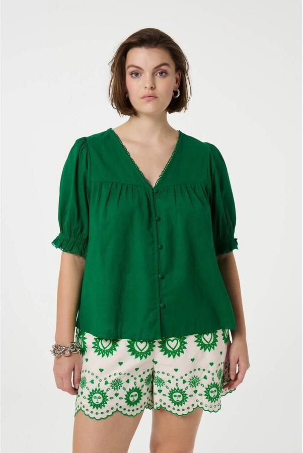 FABIENNE CHAPOT Dames Blouses Juno Blouse Groen - Foto 6