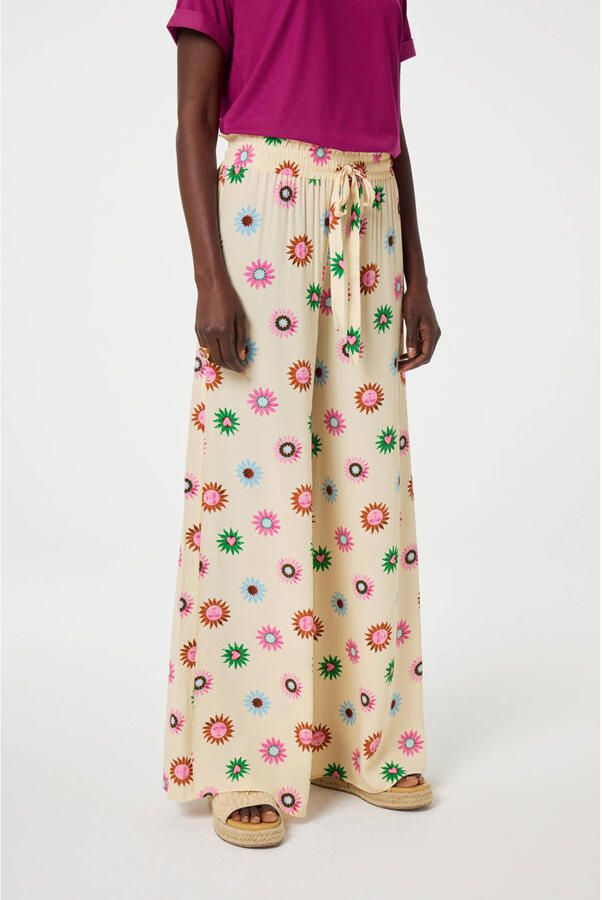 Fabienne Chapot broek crème multi
