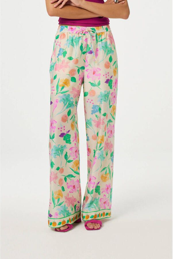 Fabienne Chapot broek crème multi