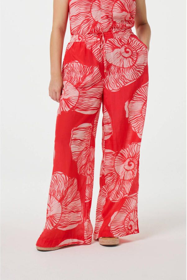 Fabienne Chapot broek rood ecru - Foto 1