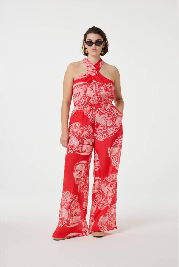 Fabienne Chapot broek rood ecru - Foto 3