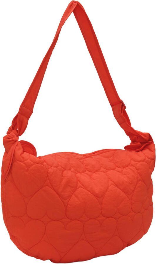 Fabienne Chapot doorgestikte crossbody tas Fabio oranje - Foto 2