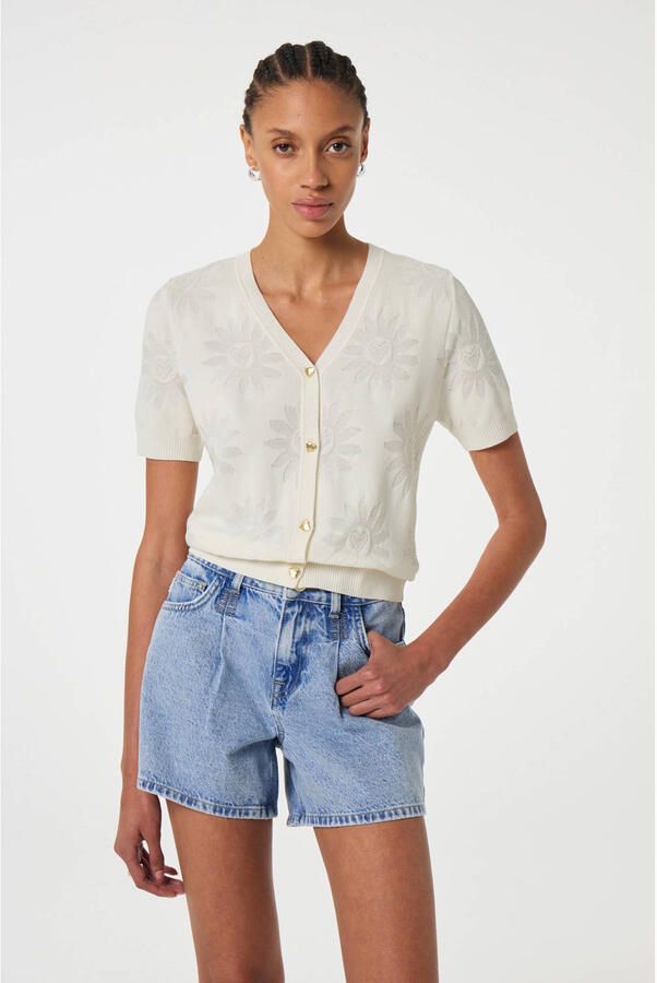 FABIENNE CHAPOT Dames Truien & Vesten Maddy Cardigan Wit - Foto 6